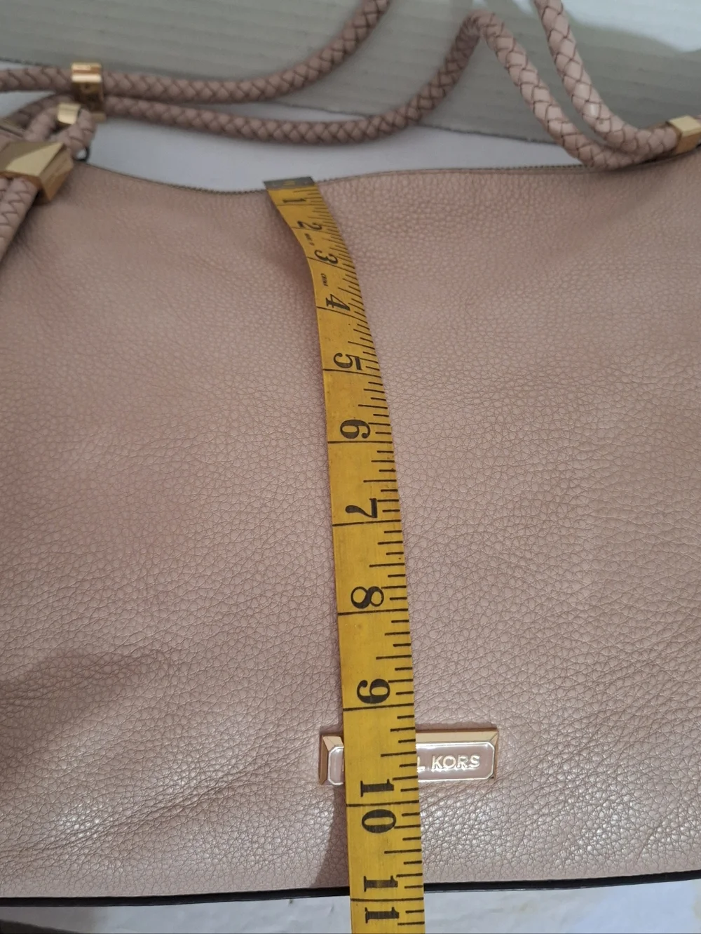Michael Kors Lexington Large Hobo Shoulder Bag Blush Beige Pink GUC